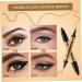 Eyebrow Pencil Liquid Eyebrow Pen 2 in 1 Dual-ended Eyebrow Waterproof & Long Lasting Liquid Eyeliner Pen Four-tip Brow Pencil for Women Gift Light Coffee - Buy Online on GoSupps.com