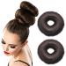 2-Piece Donut Dutt Pillow Set - Wig Winder Hair Bun Maker for Women & Girls - 7cm Dark Brown Hairstyling Aid - Buy Online on GoSupps.com