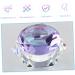 DOITOOL Nail Art Crystal Cup Empty Travel Pot Clear Tumblers Bead Containers Cream Lotion Jar Travel Containers for Creams Sheer Nail Polish Empty Sample Jar Purple Cover Glass Cosmetic 6.5x8cm Purple - Buy Online on GoSupps.com