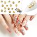 30 Pieces Spinning Nail Charms - Rotating 3D Nail Rings Jewelry for Women and Girls - Gold Nail Art Tools - Buy Online on GoSupps.com