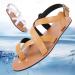Buy Men's Summer Comfy Sandals - Bunion Corrector with Adjustable Buckle Breathable Non-Slip Flat Sandals for Orthopedic Support - Size 10 Black - Buy Online on GoSupps.com