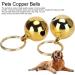 2pcs Rust-Free Extra Loud Copper Bells for Pets - Brass Collar Charm Bells for Cats & Dogs - Save Birds & Wildlife - Gold - Buy Online on GoSupps.com