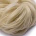 Hair Tie Bun Extensions - #613C Bleached Blonde Updo with Elastic Band | Natural Thickness Hairpiece - Buy Online on GoSupps.com