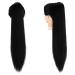 Feshfen 70cm Ponytail Extensions - Long Straight Drawstring Braid Smooth Synthetic Hair for Women - Natural Black - Buy Online on GoSupps.com