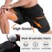 Aolesy Men's 2-in-1 Running Shorts | Gym Athletic Shorts with Pockets | Quick Dry & Lightweight | Black, Medium - Buy Online on GoSupps.com