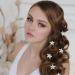 Shop Merkur White Flower Hair Clips - 10 Mini Rhinestone-Metal Wedding Accessories for Women & Girls - Buy Online on GoSupps.com