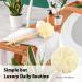 Exfoliating Loofah on a Stick Back Scrubber for Shower Long Handle Shower Sponge for Men and Women - Buy Online on GoSupps.com