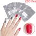 Sularpek Foil Nail Wraps 200 Pcs with Cuticle Pusher | Gel Nail Remover for Fast & Gentle Soak Off | Nail Foils for Gel Nails - Buy Online on GoSupps.com