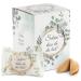 Food crew 12x lucky cookies Nice that you are there - individually packaged - guest gift wedding guests with sayings german - communion mit.
