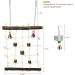 Parrot Climbing Ladder Swing Toy for Bird Cage - Chewable Wooden Perch Stand for Parrot, Conure, Finch, Cockatoo - Hanging Rope Swing for Budgie, Lovebird, Parakeets - H01 - Buy Online on GoSupps.com
