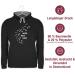 Shirtracer Hoodie for Men & Women - Two-Colored Contrast Gift for Dog Owners - Never Walk Alone with Paw Prints Size S - Black/Gray Mottled - Buy Online on GoSupps.com