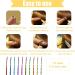 20Pcs Colored Feather Hair Extensions Kit for Girls & Women - Colorful Synthetic Hairpieces with Micro Beads & Crochet Hook - Buy Online on GoSupps.com