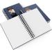 Arteza Watercolor Sketchbook 5.5x8.5-inch 3-Pack Blue Hardcover Journal, 96 Sheets, 140lb/300gsm, Spiral Bound Watercolor Paper Pad for Gouache, Acrylics, Pencils - 5.5x8.5 inch - Buy Online on GoSupps.com