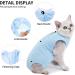 TORJOY Kitten Onesies | Cat Recovery Suit for Abdominal Wounds | Anti-Licking & Breathable | Surgery Wear for Skin Diseases | Blue, Size L - Buy Online on GoSupps.com