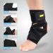 Breathable Adjustable Compression Ankle Brace | Support for Sprains Achilles Tendonitis & Plantar Fasciitis - International Shipping Available - Buy Online on GoSupps.com