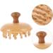 Magiclulu 2-in-1 Beech Wood Massage Comb | Full Body & Scalp Massager for Blood Circulation & Relaxation | Trigger-Point Wooden Hair Shampoo Scraper - Buy Online on GoSupps.com