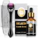 Dessnill Men's Beard Care Set - 0.5mm Dermaroller & Growth Serum Oil for Faster Beard & Hair Growth | International Shipping - Buy Online on GoSupps.com