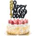 Glitter Sixty Nine Cake Toppers For 69 Years Old Birthday Party Decorations Supplies Favors Funny Happy 69th Birthday Cake Topper For Women Men DAD MOM Him Her Cake Decorations Gold Black 69-n