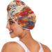 Rainbow Graffiti Hair Towel 2 Pack - Super Absorbent Quick Dry Hair Turbans for Women & Girls - Buy Online on GoSupps.com