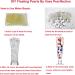 100pcs Floating Pearls Beads & 500pcs Water Gels | Creamy White Vase Fillers for Home, Weddings & Parties - Buy Online on GoSupps.com