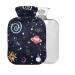 Galaxy Hot Water Bottle with Cover 1L Small Hot Water Bag for Pain Relief Bed Hand and Feet BPA Free