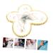 FRCOLOR Nail Oil & Gel Polish Tools | Color Mixing Palette for Manicure & Nail Art - Golden Agate Resin 6.9x5.6cm - Buy Online on GoSupps.com