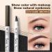 2024 Upgraded 4-Fork-Tip Brow Tint Pencil Lasting Waterproof Brow Pencils Brush Create Natural Hair-Like Defined Brows Last All-Day (DARK BROWN) - Buy Online on GoSupps.com