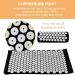 Acupuncture Mat Cushion Set with Carry Bag - Yoga Acupress Mat for Neck Pain Relief Muscle Tension & Relaxation - Black - Buy Online on GoSupps.com