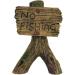 Supa Aquarium Tank Ornament No Fishing Sign Resin - Realistic Wood Finish - 3.8cm x 5.6cm x 8cm - Buy Online on GoSupps.com