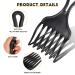 2pc Afro Comb Set - Large & Small Plastic Hair Pick for Detangling, Braid, and Styling - for Women & Men - Buy Online on GoSupps.com