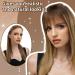 Hair Toppers 16 inches for Women Hair Pieces for Women with Multiple Non-slip Clips and Lace Base Clip in Synthethic Hair Toppers for Thinning Hair Ombre Brown Blonde Women Wiglets with Bangs - Buy Online on GoSupps.com