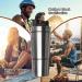 Rocky & Chao Stainless Steel Protein Shaker 700+200ml | Double Wall with Powder Compartment & Ball | Durable Fitness Shaker with Snap Lid - Buy Online on GoSupps.com