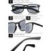 Vevesmundo Reading Glasses with Sun Protection - Stylish 2.25x Visual Aid Sunglasses for Men & Women | Matt Black Sunny Reading Glasses - Buy Online on GoSupps.com