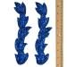 2-pcs Sapphire Sequin & Beaded Leaf Patch Applique Set - FF-FF511 - Buy Online on GoSupps.com