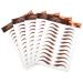 Mobestech Autocollants pour Sourcils Waterproof 5 Pi ces Couleur Marron Transfert L'eau Maquillage Femmes Sourcils Naturels Solide Usage Quotidien