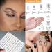 584 Pcs Self-Adhesive Face Gems Rhinestone Stickers - White | Crystal Jewels for Eyes, Hair, Body, Nails | Flat Back Gemstone Stickers for Makeup - Buy Online on GoSupps.com