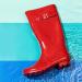 NORTY Women's Red Hurricane Wellie Rain Boots - High-Calf Length - Waterproof Rubber Shoes Size 8 - Buy Online on GoSupps.com