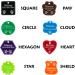 Personalised Cat Dog Tags Pet ID Engraved Acrylic Plastic Acrylic tags - Buy Online on GoSupps.com