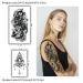 Realistic Waterproof Temporary Tattoo Stickers - Large Tiger, Lion, Skull & Skeleton Designs - 70 Sheets Half Arm Sleeve for Men & Women - Long Lasting 3D Fake Tattoos for Adults & Teens - Buy Online on GoSupps.com
