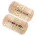 Hemobllo 2pi ces Peigne Double Face Bambou Dents Fines pour Toilettage Chien Chat Anti-pelliculaire pour Femme Fille et Animaux de Compagnie