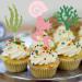 UXYOKM 24Pcs Mermaid Cupcake Toppers Glitter Mermaid Seaweed Coral Sea Snail Cupcake Picks Baby Shower Under the Sea Mermaid Theme Birthday Party Decorations Supplies - Buy Online on GoSupps.com