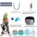 Portable Bird Carrier Travel Cage - Lightweight Breathable Bag with Feeder Cups and Toys for Parrots, Guinea Pigs, Rats - Black - Buy Online on GoSupps.com