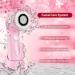 Electric Facial Cleansing Brush | USB Rechargeable Exfoliator for Women | IPX-7 Waterproof Cleanser with 3 Brush Heads - Pink - Buy Online on GoSupps.com