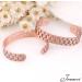 Jecanori Copper Magnetic Bracelet for Men | Classic Block Pattern | Adjustable Size Cuff Bangle with 12pcs Strong Magnets | Jewelry Gift Box Included - Buy Online on GoSupps.com