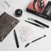 Dark Brown Eyebrow Stamp and Stencil Kit | Waterproof Brow Pomade Makeup with 20 Stencils - Buy Online on GoSupps.com