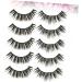 Beavorty 5 Pairs natural false lashes natural false eyelashes natural fake lashes cross eyelashes natural fake eyelashes dense eyelash natural eyelashes European and American 3d - Buy Online on GoSupps.com