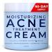 Moisturizing Acne Treatment Cream, Salicylic Acid Face Moisturizer for Oily & Acne Prone Skin, Pimple, Blackhead, Whitehead, Hormonal, & Cystic Acne Treatment for Men, Women, 90-Day Supply by Ayadara