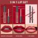 MAEPEOR All In One Lip Kit - 3 in 1 Lipliner Lipgloss & Lipstick Set - Matte Velvet Liquid Lipstick & Hydrating Lip Gloss (Black Magic - Buy Online on GoSupps.com