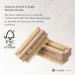 Hydrea Extra Robust Wooden Nail Brush Set - Firm Cactus Bristles | 2 Pieces | International Shipping Available - Buy Online on GoSupps.com