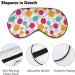Circles Shapes Shining Dots Sleep Mask for Women | Adjustable Eye Shades with Elastic Strap - Comfortable Sleep Anywhere - Buy Online on GoSupps.com